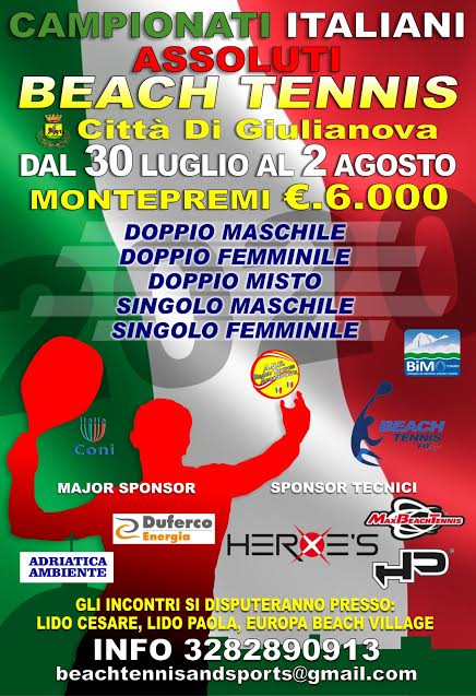 Campionati nazionali assoluti beach tennis a Giulianova