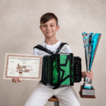 Mosciano in festa per Manuel, 10 anni e titolo europeo di organetto