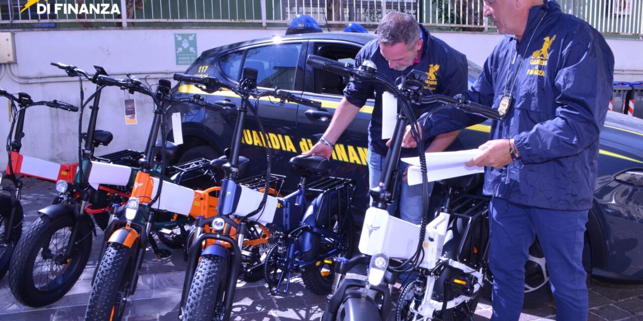 E-bike non sicure, 96 mezzi sequestrati a Pescara