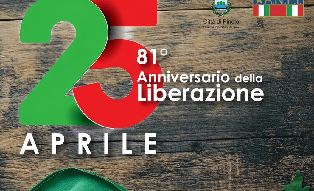 Pineto, cerimonia del 25 Aprile in Largo Sant’Agnese