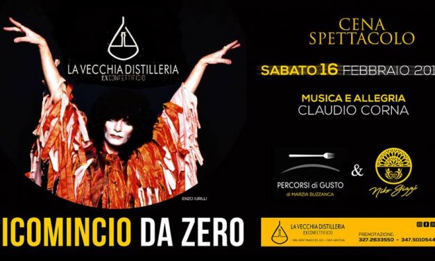 “Ricomincio da Zero”: cena-spettacolo a Giulianova