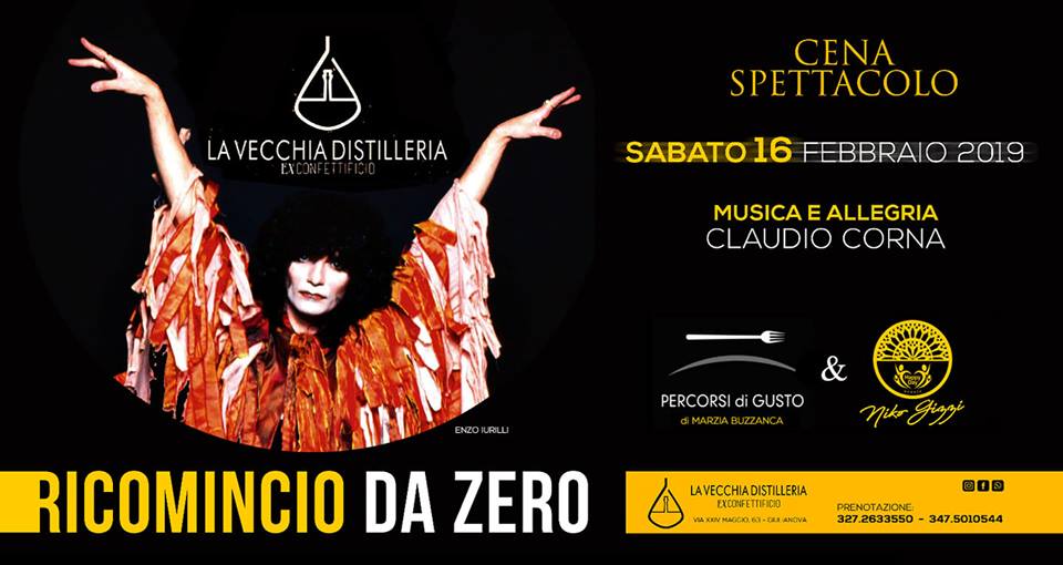 “Ricomincio da Zero”: cena-spettacolo a Giulianova