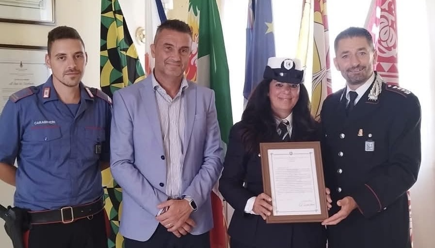 Encomio dei Carabinieri a un’agente di Maltignano