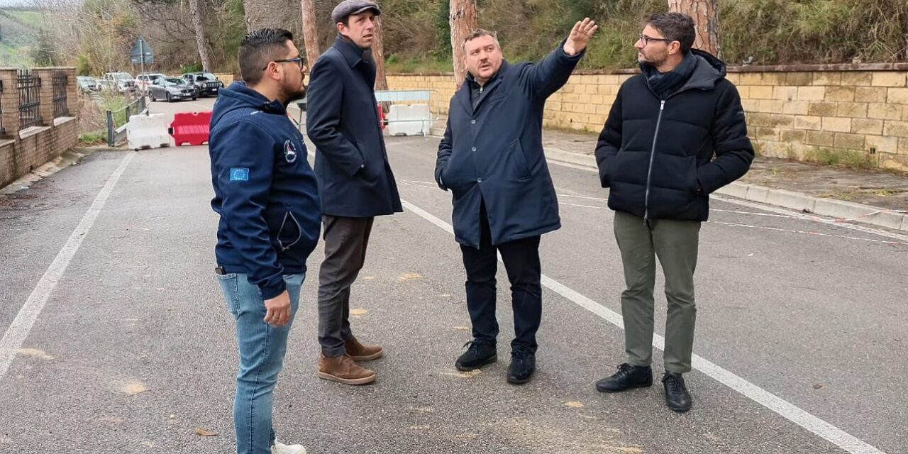 Frana a Silvi Paese, verifiche della Soprintendenza
