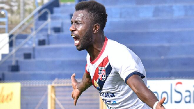 Teramo, Diakite in campo: il nuovo attaccante ha iniziato