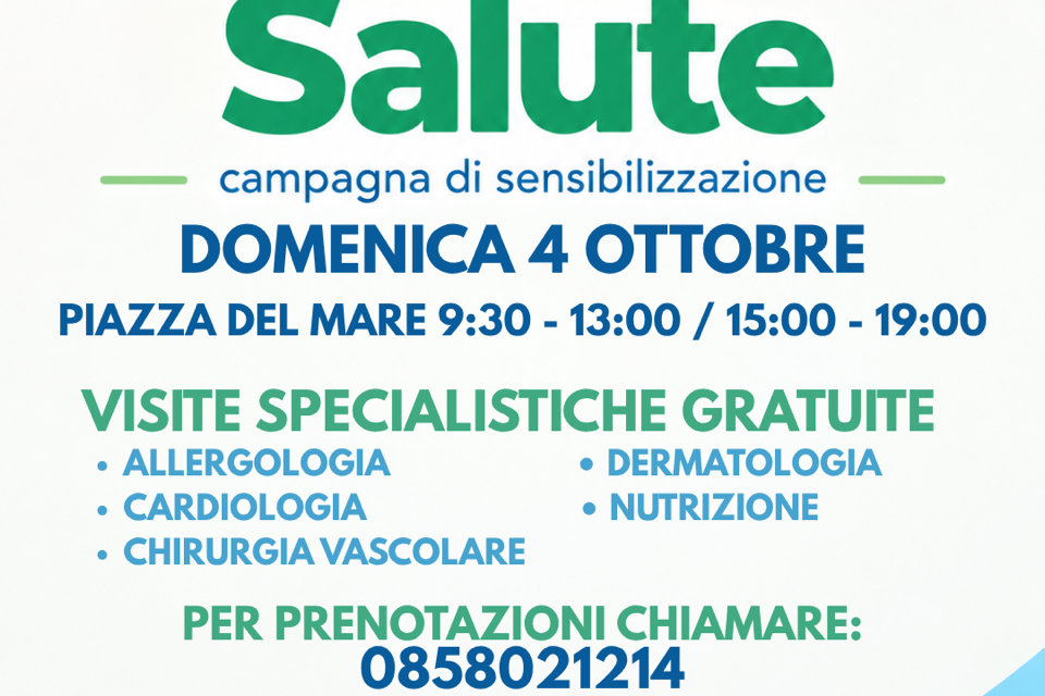 Giornata della Salute in Piazza del Mare a Giulianova