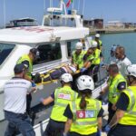 Maxi prova di soccorso in mare al largo di Pescara
