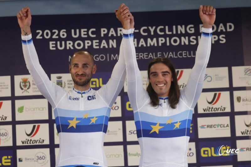 Paraciclismo europeo, Roseto festeggia l’oro del tandem