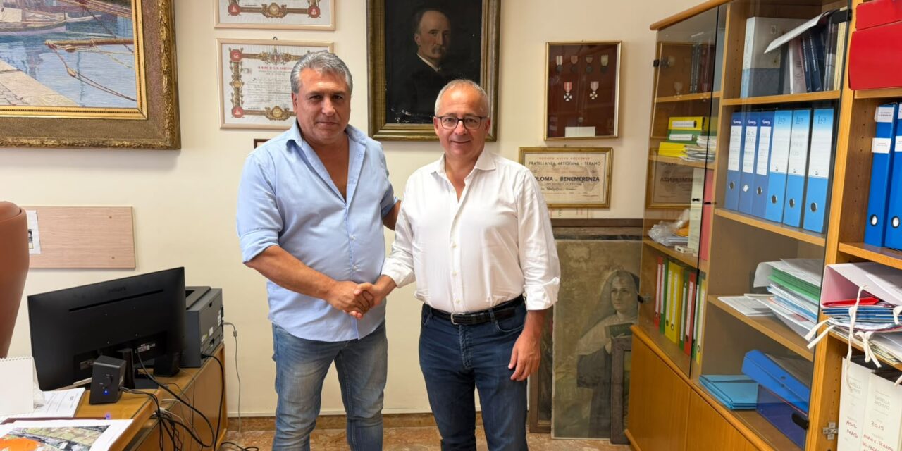 Teramo, visita istituzionale alla De Benedictis nel giorno di Ferragosto