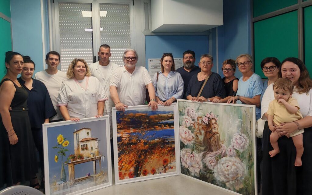 Al Mazzini nuove opere d’arte nei reparti di Ostetricia