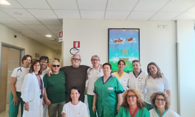 Giulianova, un dipinto donato alla Cardiologia dell’ospedale