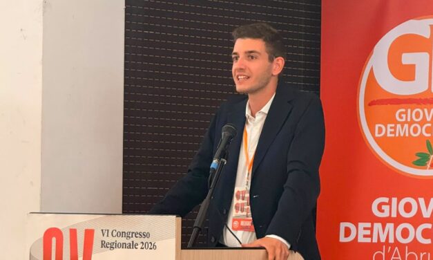 Giovani Democratici Abruzzo, Gileno ottiene il bis alla guida
