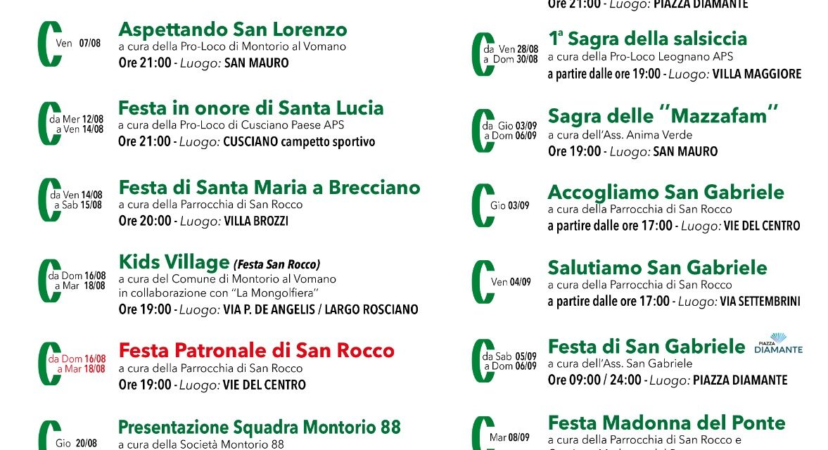 Montorio rilancia l’estate con il cartellone Gran Sasso Live