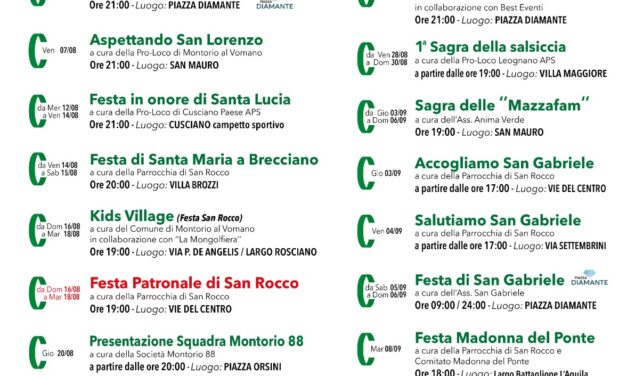 Montorio rilancia l’estate con il cartellone Gran Sasso Live