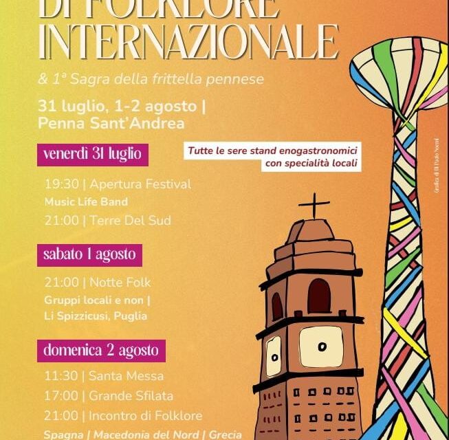 Penna Sant’Andrea, tre giorni tra danze dal mondo e sapori locali