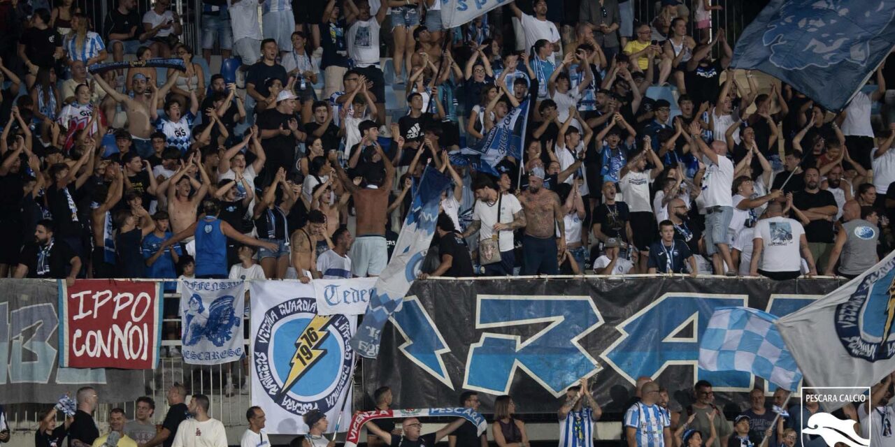 Pescara, debutto in campionato con la Vis Pesaro all’Adriatico