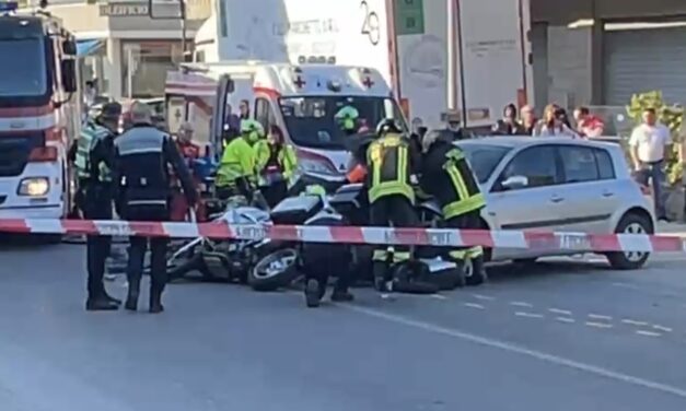 Scontro a Silvi sulla statale, motociclista ricoverato