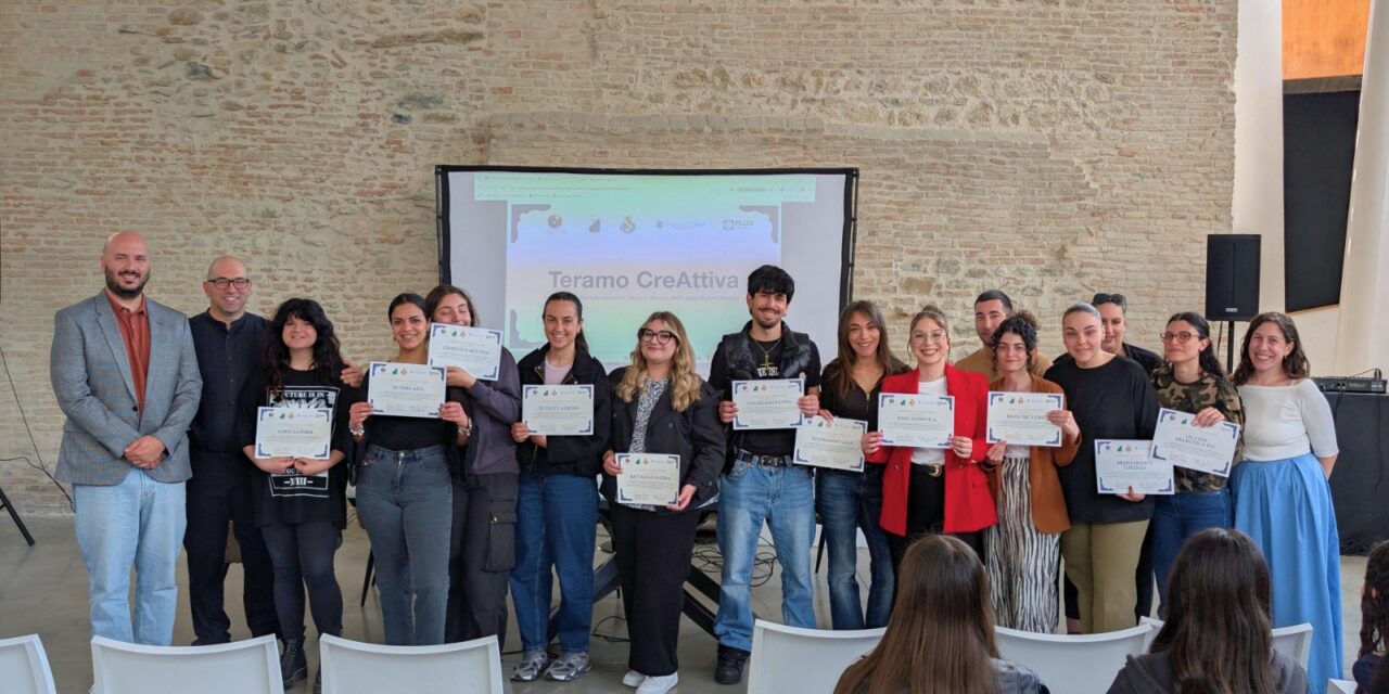 Teramo, attestati ai giovani del percorso CreAttiva