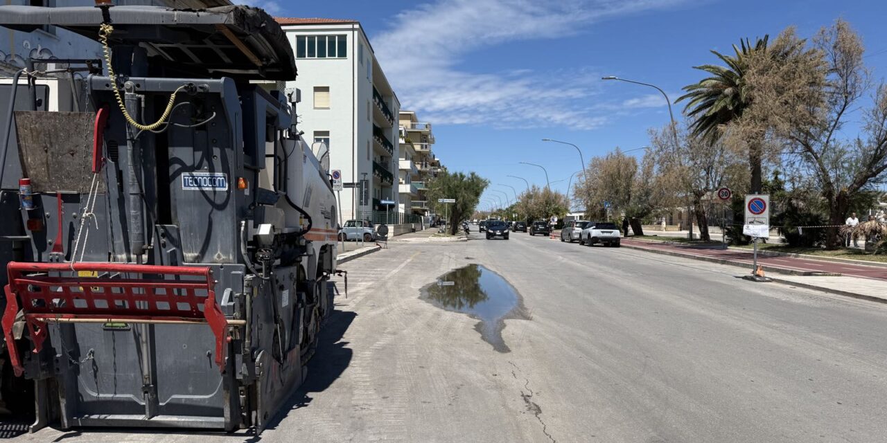 Riviera Nord di Pescara, cantiere fino a metà giugno