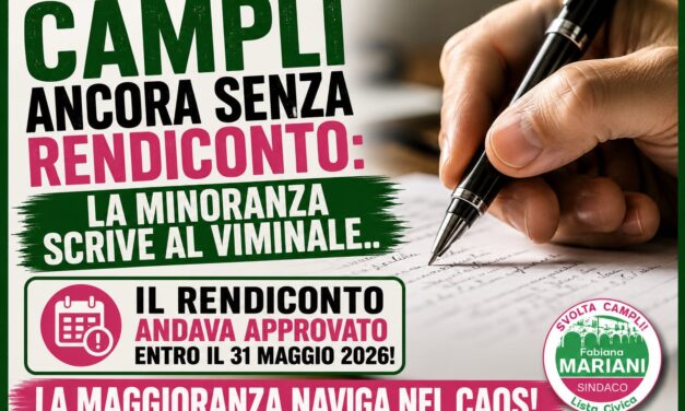 Conti comunali, Svolta Campli sollecita il Ministero