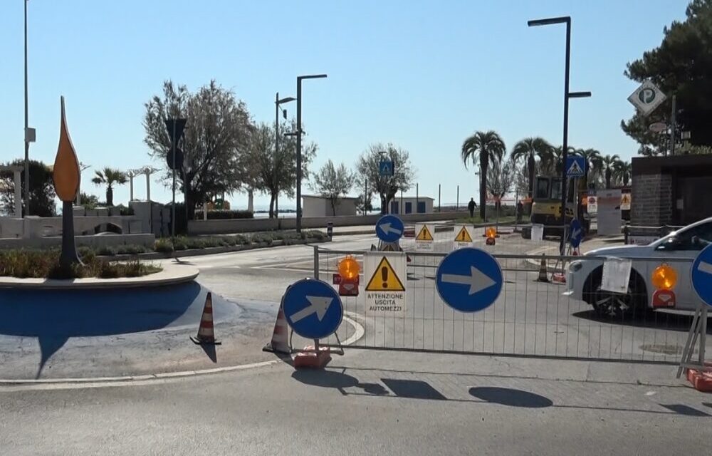 Lavori sul lungomare, a Montesilvano viabilità in difficoltà fino a maggio