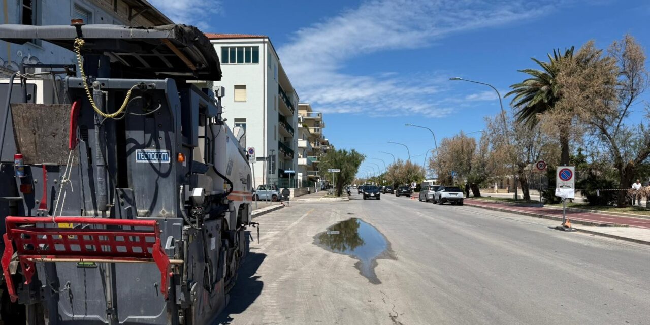 Lavori sul lungomare di Pescara, cantiere di 20 giorni