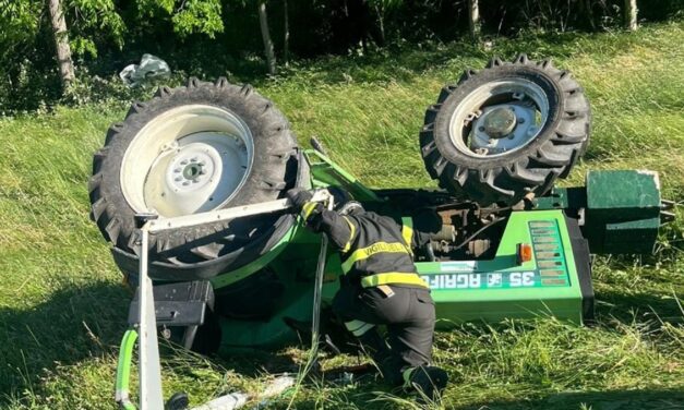 Trattore si ribalta a Valle Castellana, ferito un 51enne