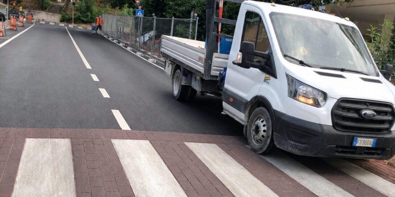 Teramo, partiti gli interventi sui marciapiedi di via Roma