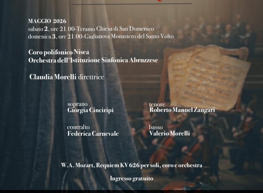 A Giulianova il Requiem di Mozart al Monastero del Santo Volto