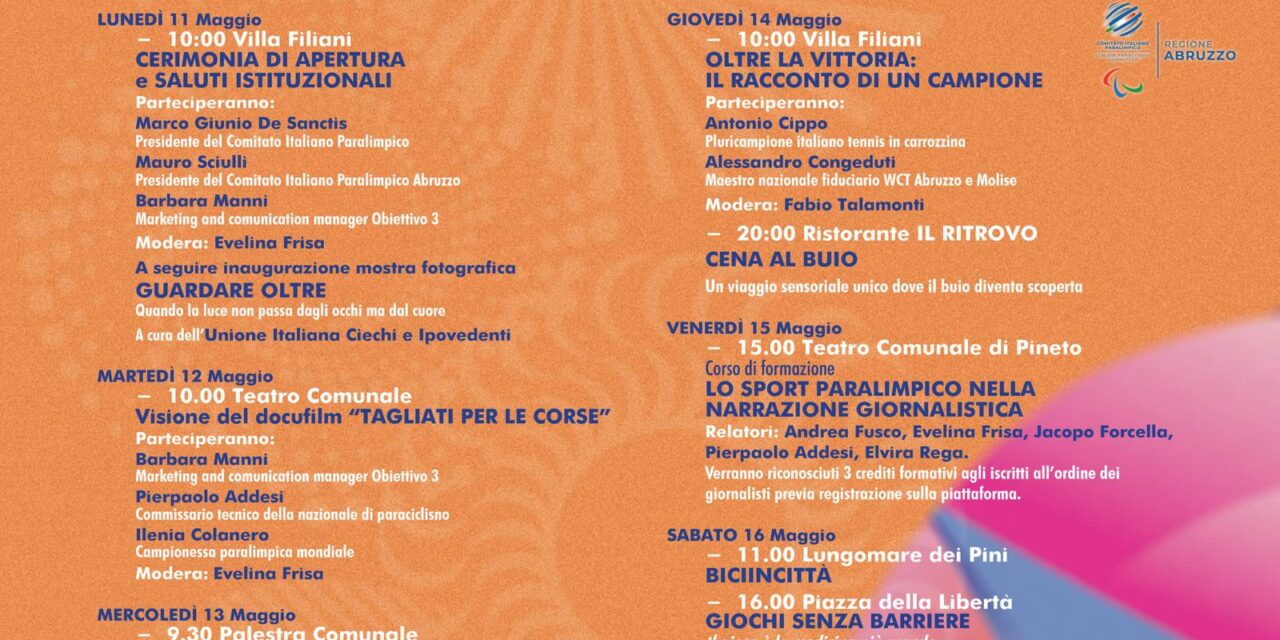 Pineto, al via una settimana di sport e inclusione