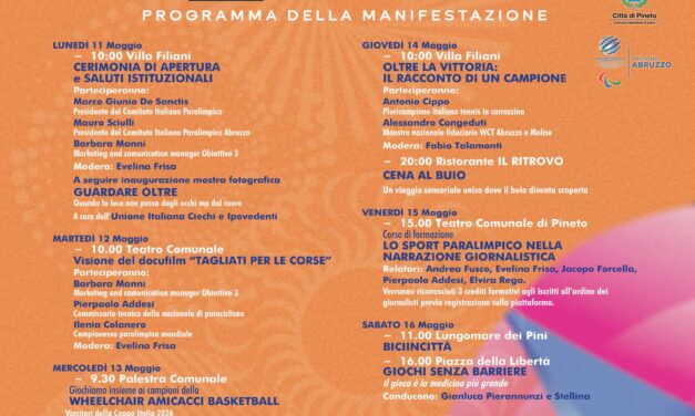Pineto, al via una settimana di sport e inclusione