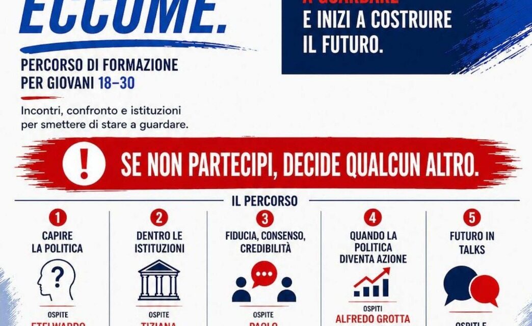 A Teramo un percorso dedicato ai giovani per avvicinarsi alla politica