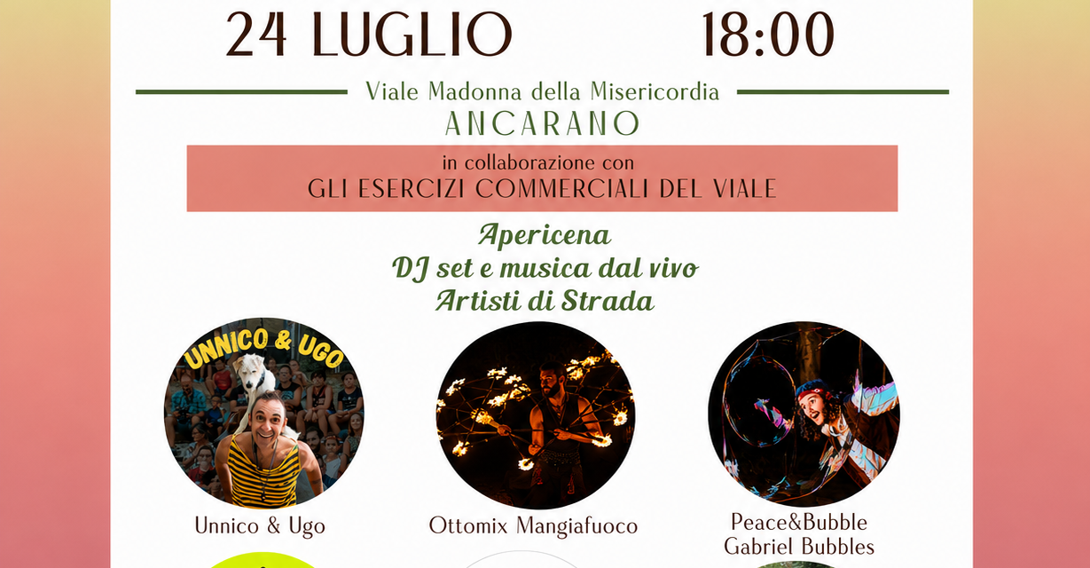 Ancarano, torna la serata sul viale tra negozi e musica