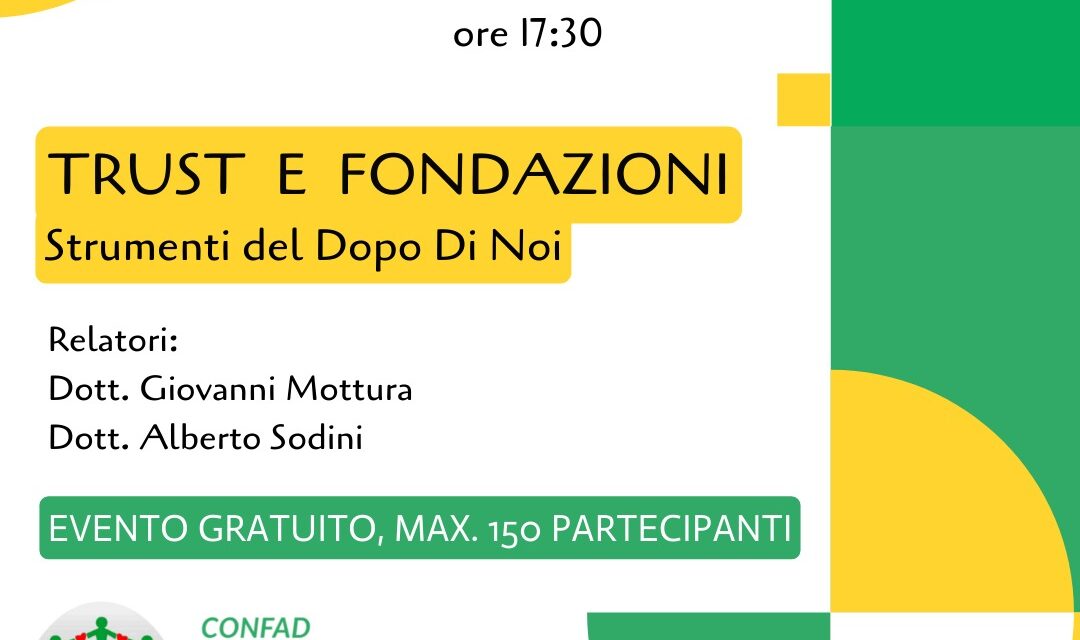 Disabilità, incontro online sul futuro delle famiglie