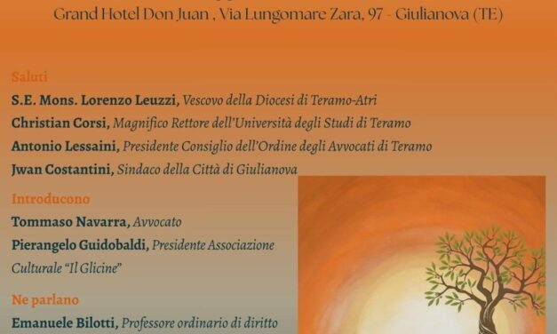 A Giulianova un dibattito su fine vita, etica e diritto