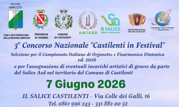 Organetto e fisarmonica, Castilenti ospita la selezione nazionale