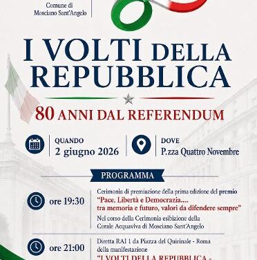 Mosciano, festa della Repubblica in piazza il 2 giugno