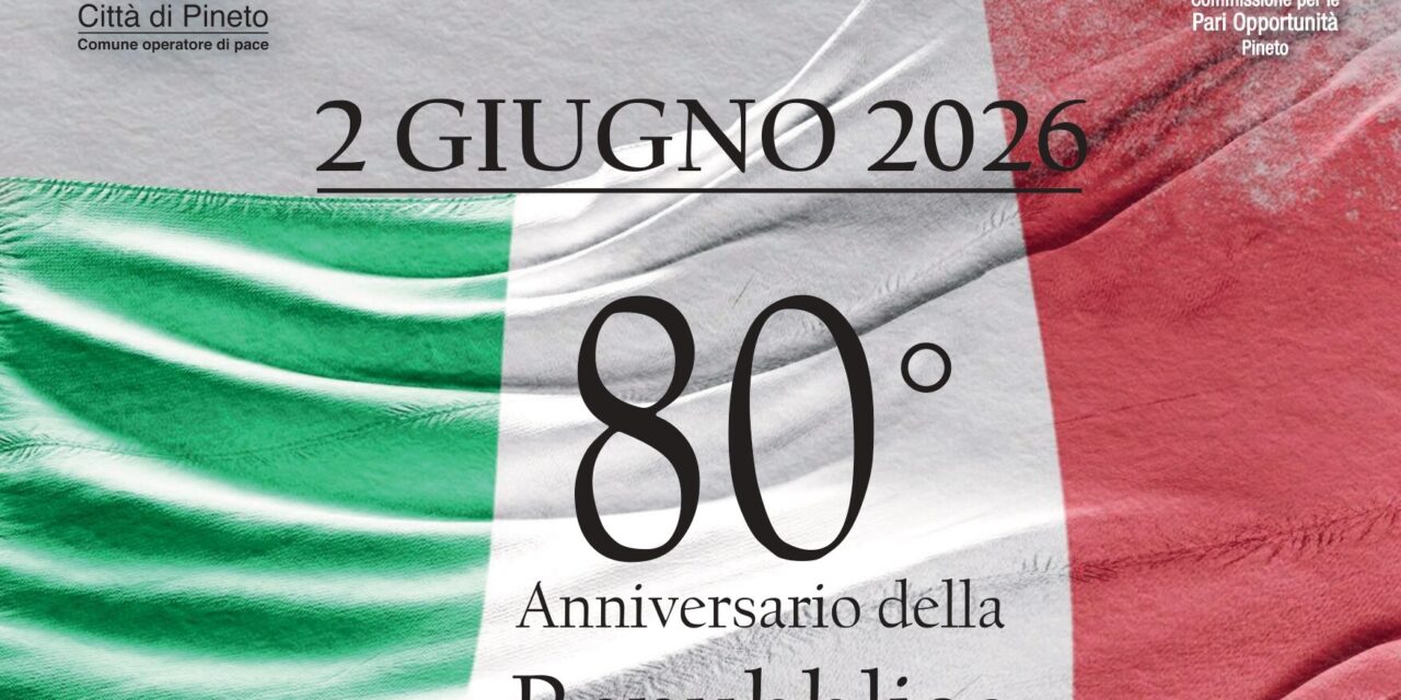 Pineto celebra la Repubblica: cerimonia il 2 giugno