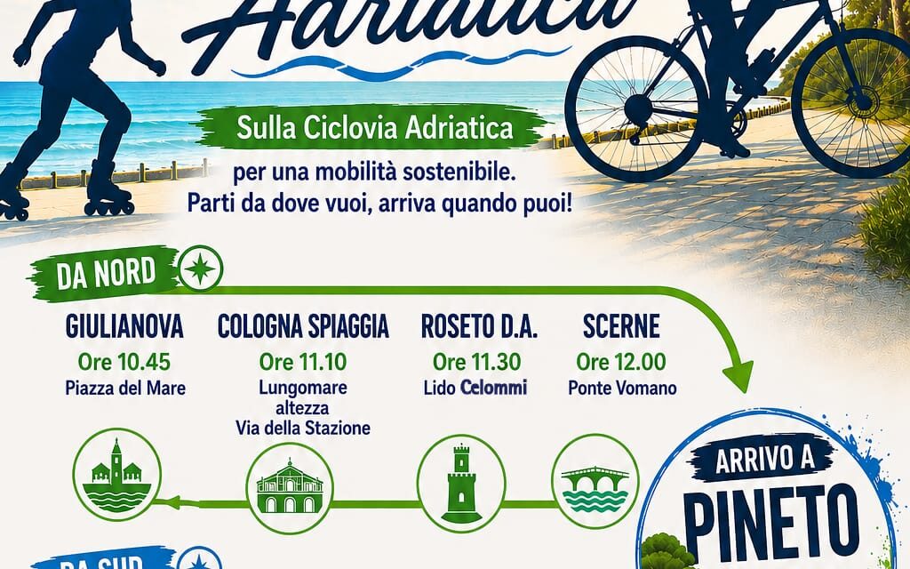 Mobilità dolce sulla costa: il 2 giugno bici e pattini