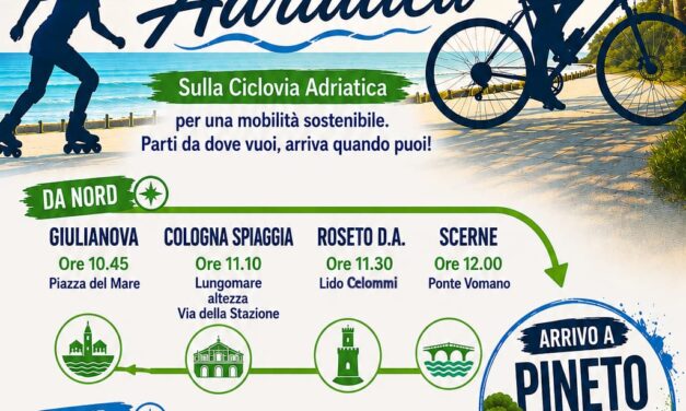 Mobilità dolce sulla costa: il 2 giugno bici e pattini