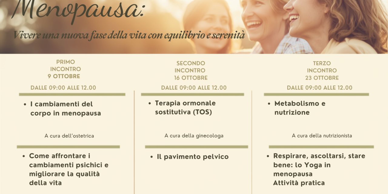Nei consultori 11 appuntamenti dedicati alla menopausa