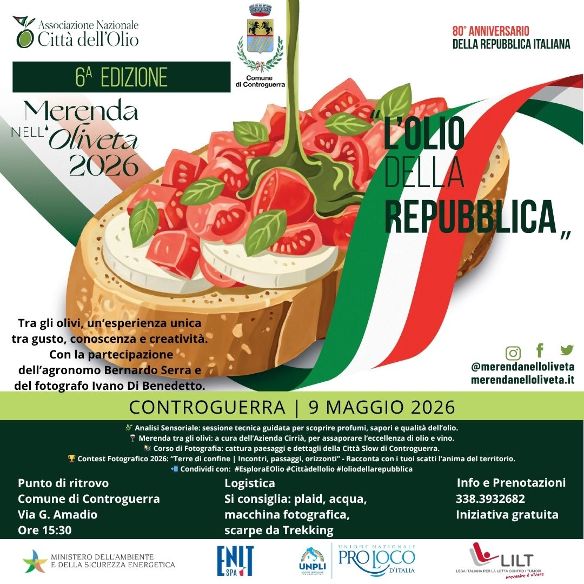 Controguerra, torna la merenda tra gli olivi con un evento dedicato al territorio