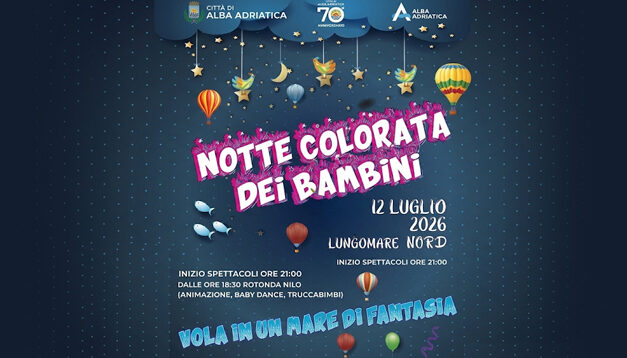 Alba Adriatica, serata per famiglie sul lungomare il 12 luglio