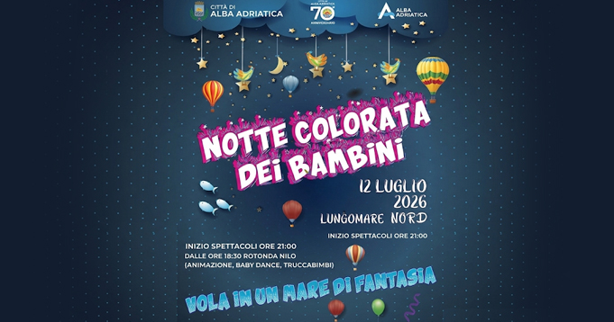 Alba Adriatica, serata per famiglie sul lungomare il 12 luglio