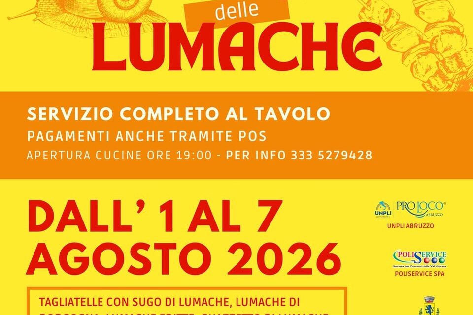 Bellante riaccende l’estate con la Sagra delle Lumache