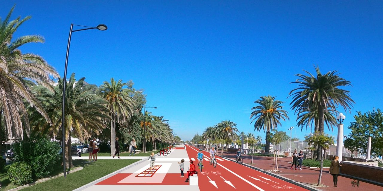 Pedestrian area for the Giulianova promenade