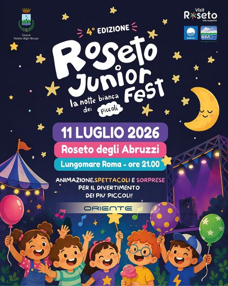 Roseto, serata sul lungomare tra bambini e Bandiera Blu