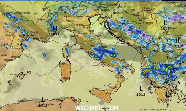 Meteo in peggioramento sul Teramano, schiarite dalla sera