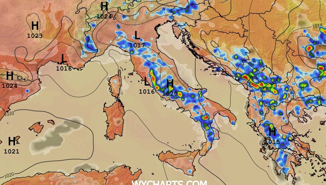 Temporali sulla costa teramana, giovedì instabile