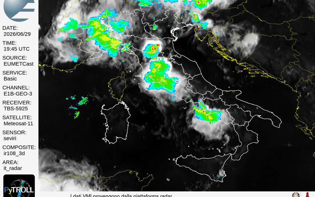 Meteo, su Giulianova torna il rischio temporali: caldo in calo
